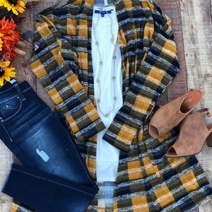 Plaid cardigan